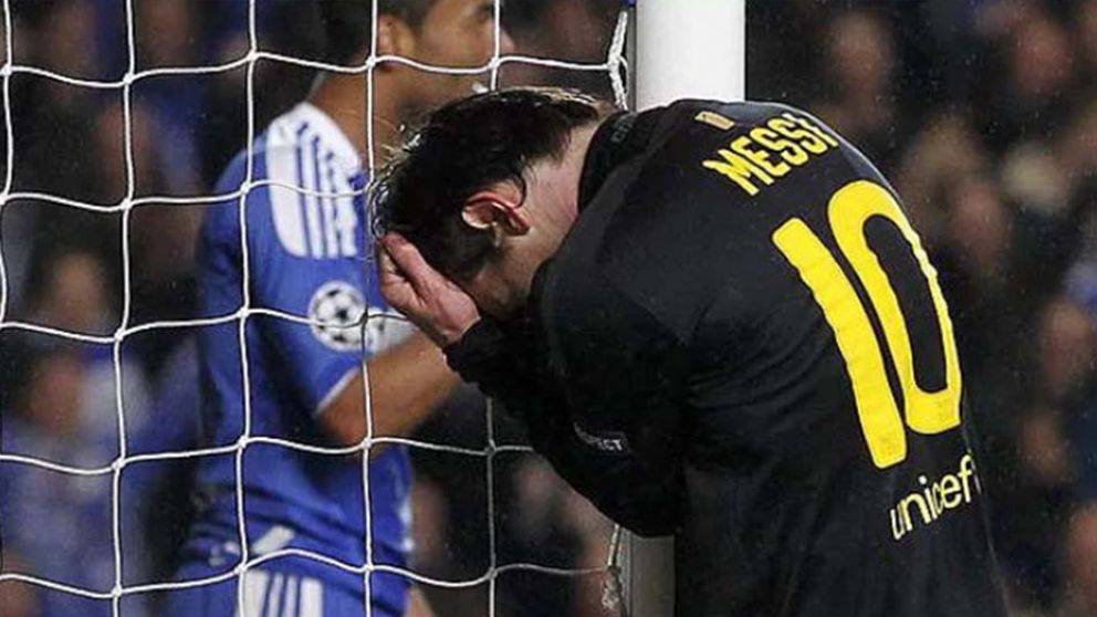 Messi y una historia errática ante Chelsea. (REUTERS)