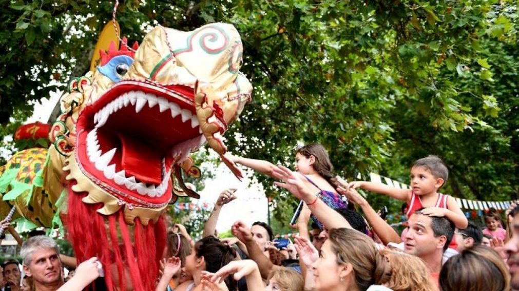 En el barrio de Belgrano se celebra el año nuevo chino.