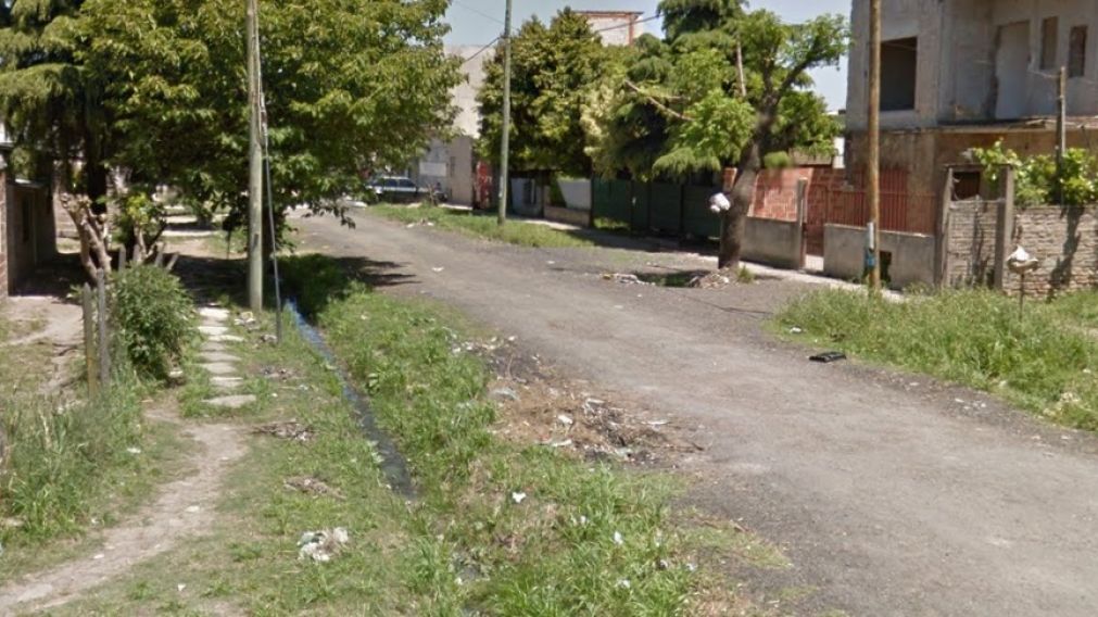 El cadáver de Fabián Bustos fue hallado en este humilde vecindario.