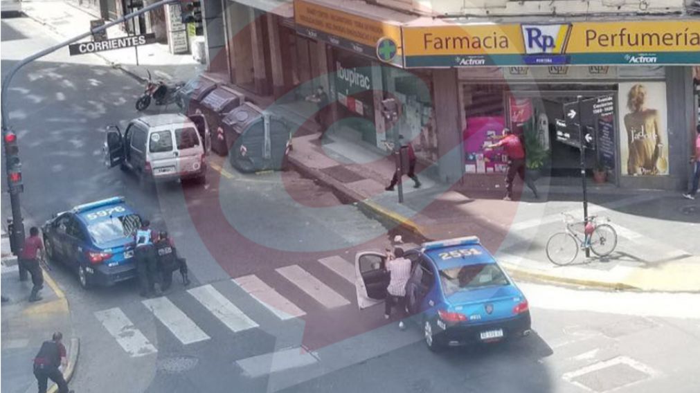 El tiroteo se produjo en las calles Libertad y avenida Corrientes.