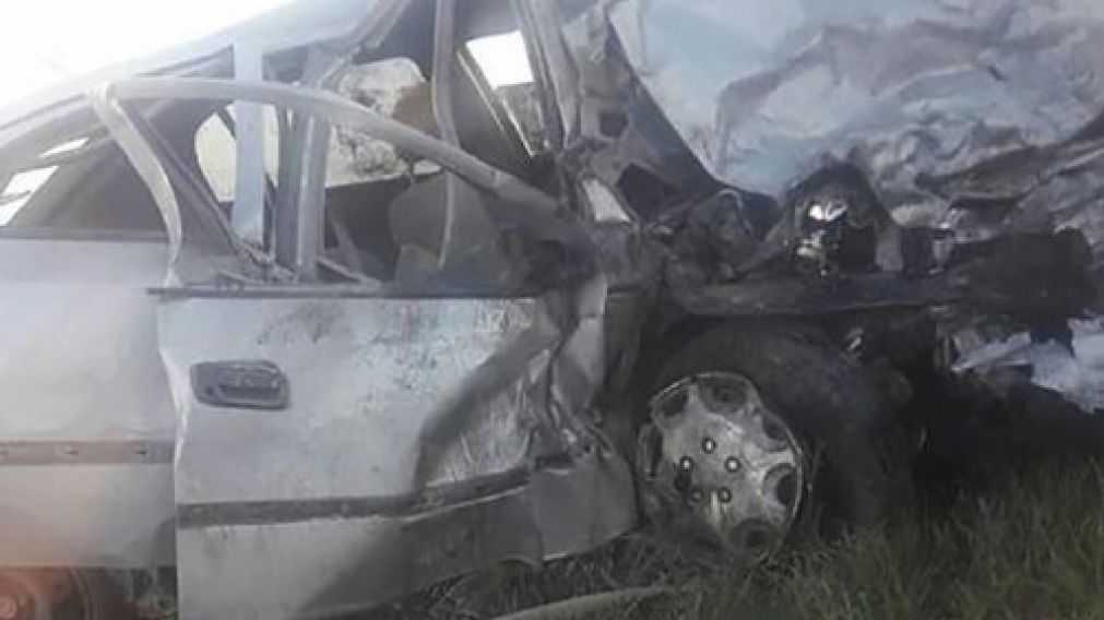 Así quedó el Chevrolet Atra luego del brutal accidente.