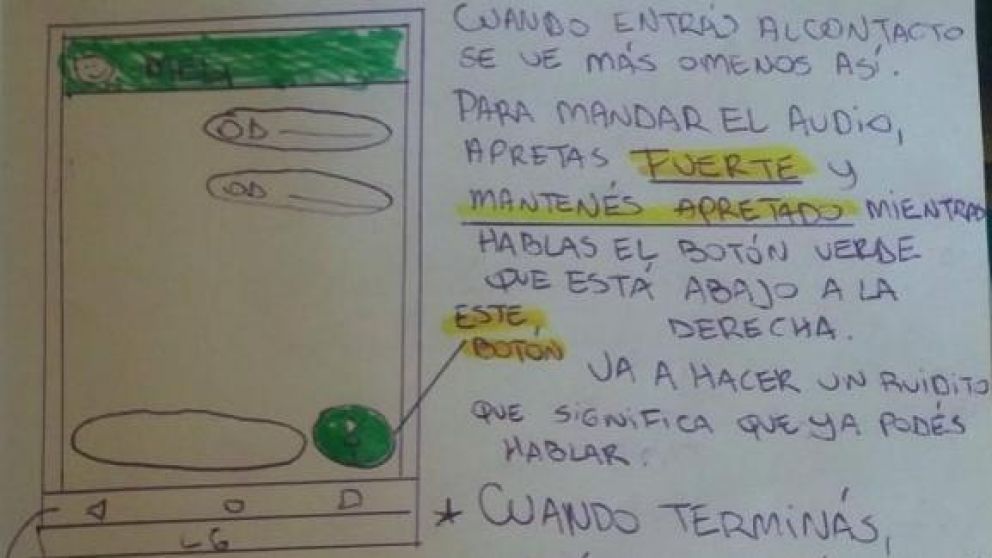 Así le enseñó a su abuela a usar Whatsapp