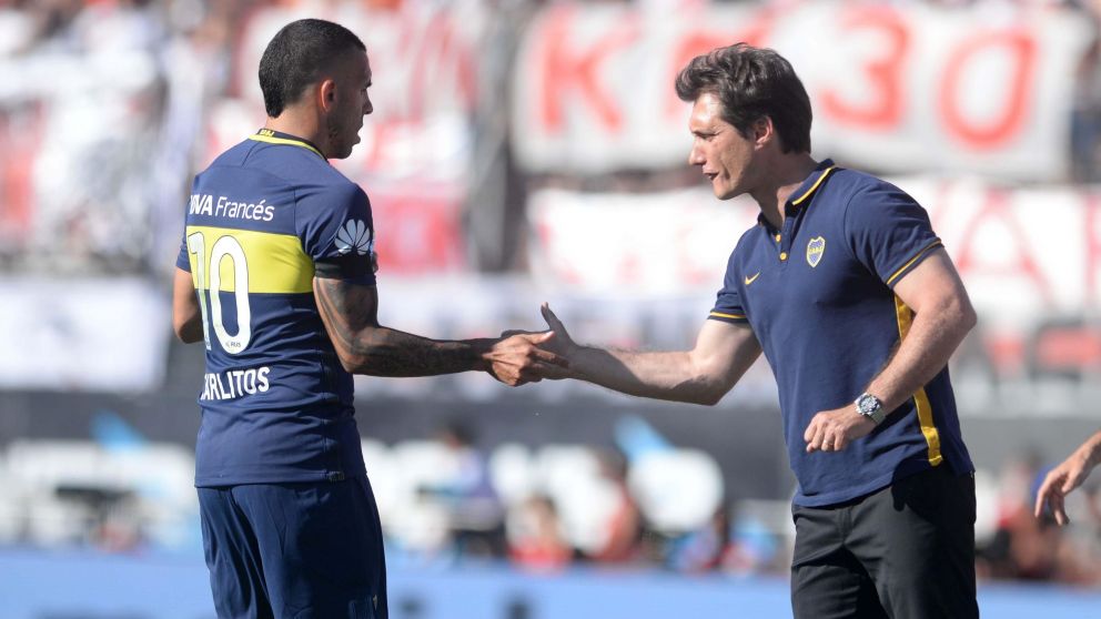 Schelotto aún no confirmó el equipo para el domingo. (Crónica-Nahuel Ventura)