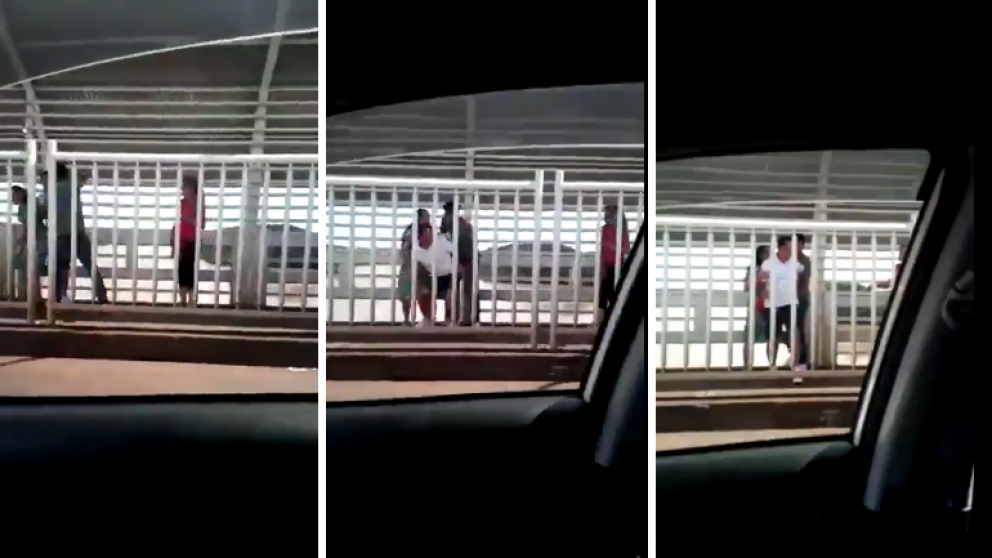 Así le robaban a los argentinos en el Puente de la Amistad. (Captura)