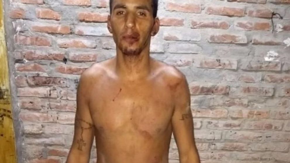 El momento de la aprehensión de Villalba. (Archivo)