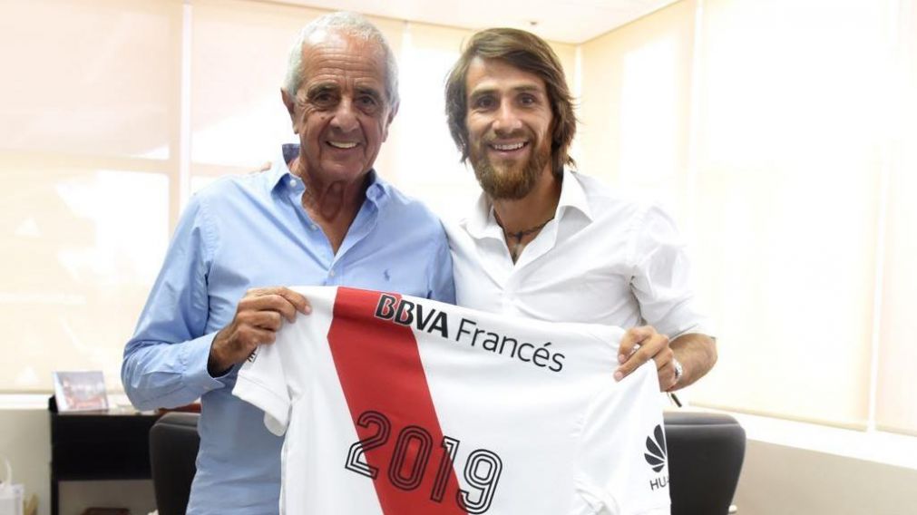 El presidente millonario y el jugador, felices.