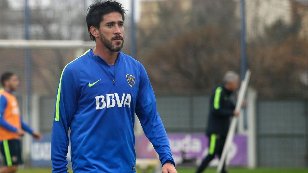 Pablo Perez entrenó diferenciado y Reynoso se sumó a la practica.