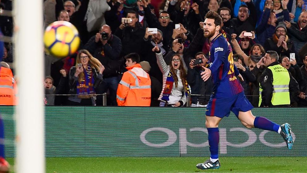 "Leo". El mejor del mundo, en un gran momento. (AFP)