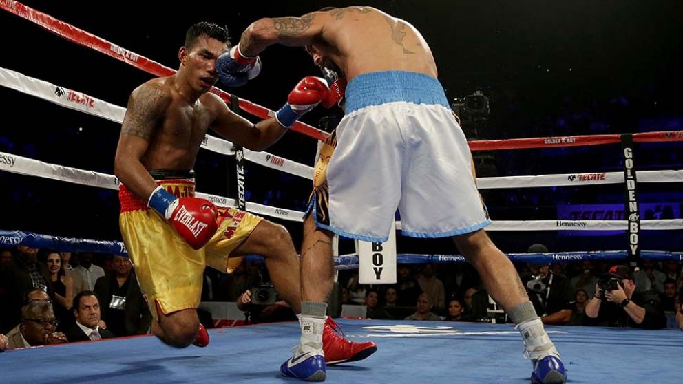 Ocho asaltos le bastaron al argentino para madurar el K.O. (AFP)
