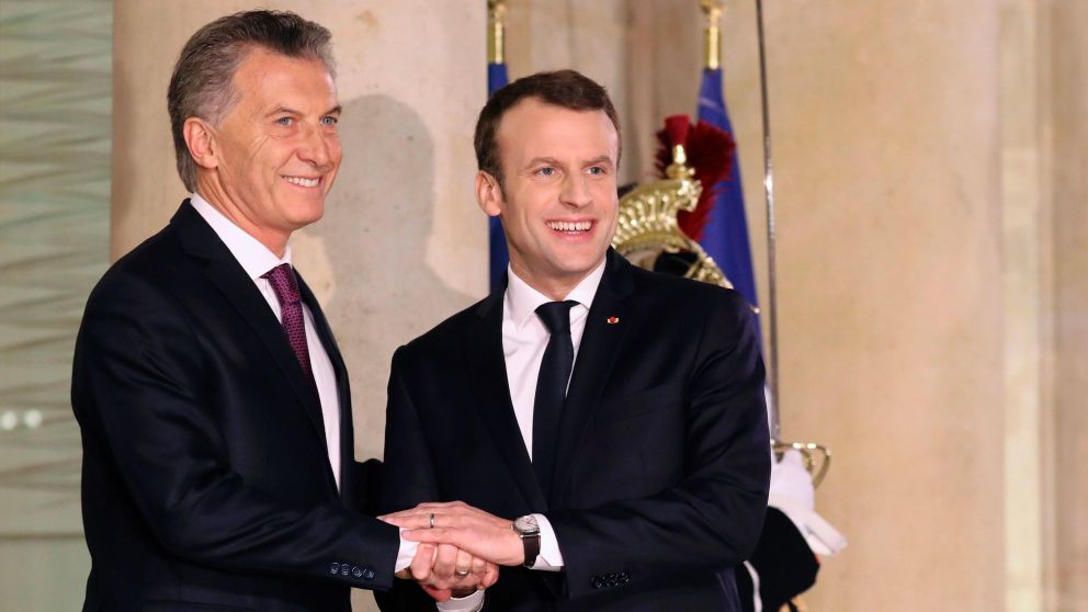 La reunión más relevante del Presidente en Davos fue con su par francés, Emmanuel Macron.