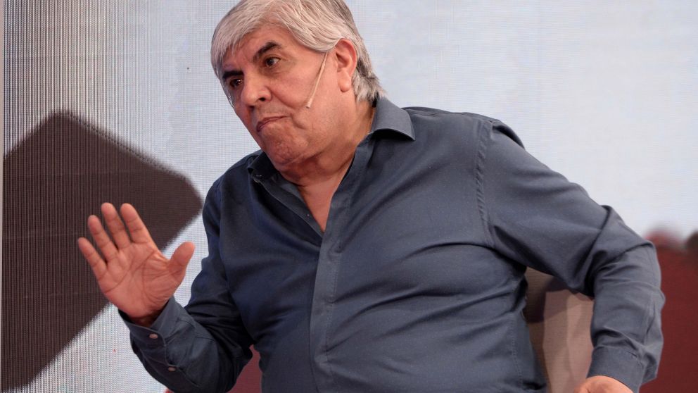 Moyano concedió una entrevista a Crónica TV. (Crónica-Nahuel Ventura)