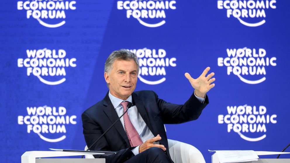 Mauricio Macri en el Foro Económico Mundial.