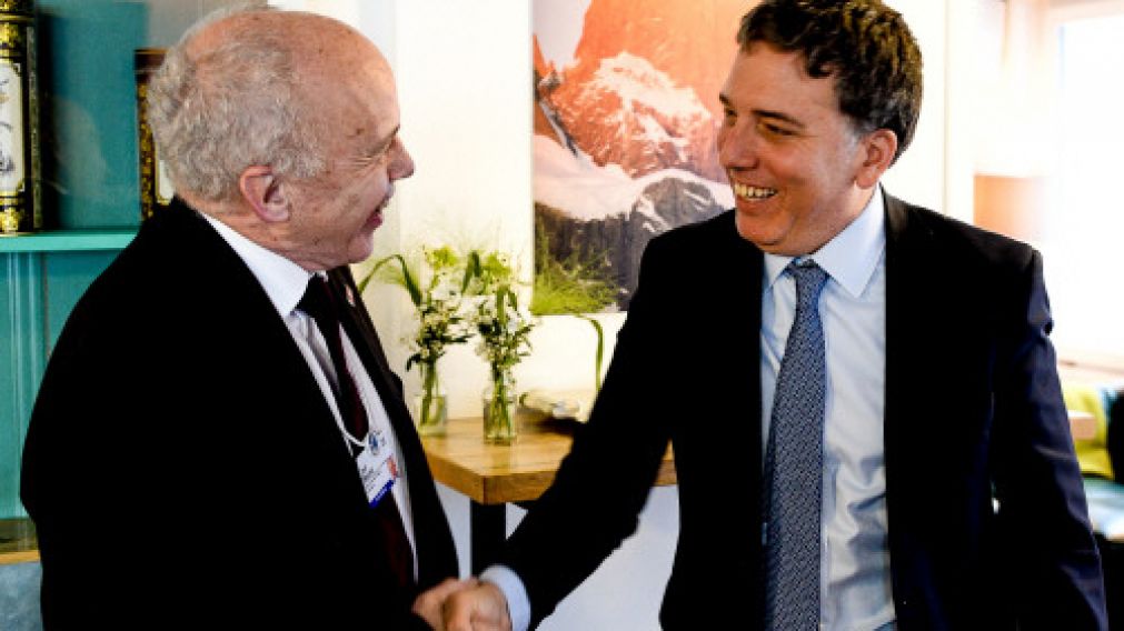 Dujovne con el ministro de Finanzas suizo.