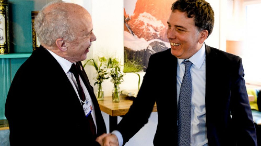 Dujovne con el ministro de Finanzas suizo.