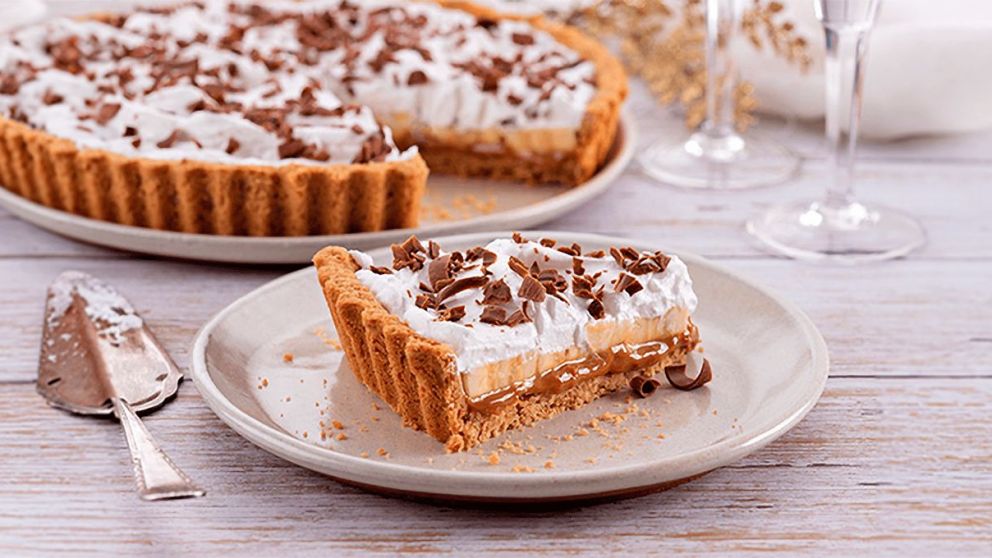 Una delicia: receta de torta banoffee, fácil de hacer y con pocos ingredientes.