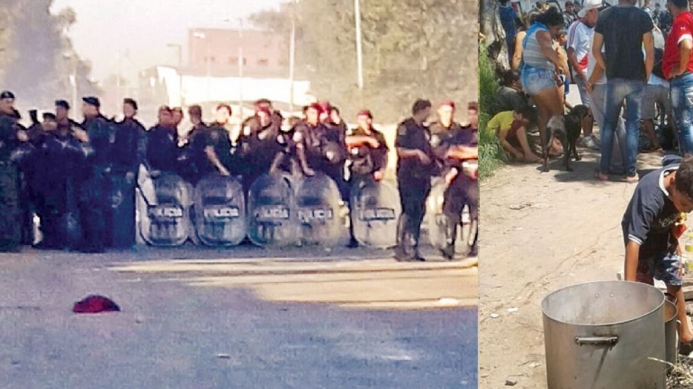 Violento desalojo de un asentamiento en Bernal