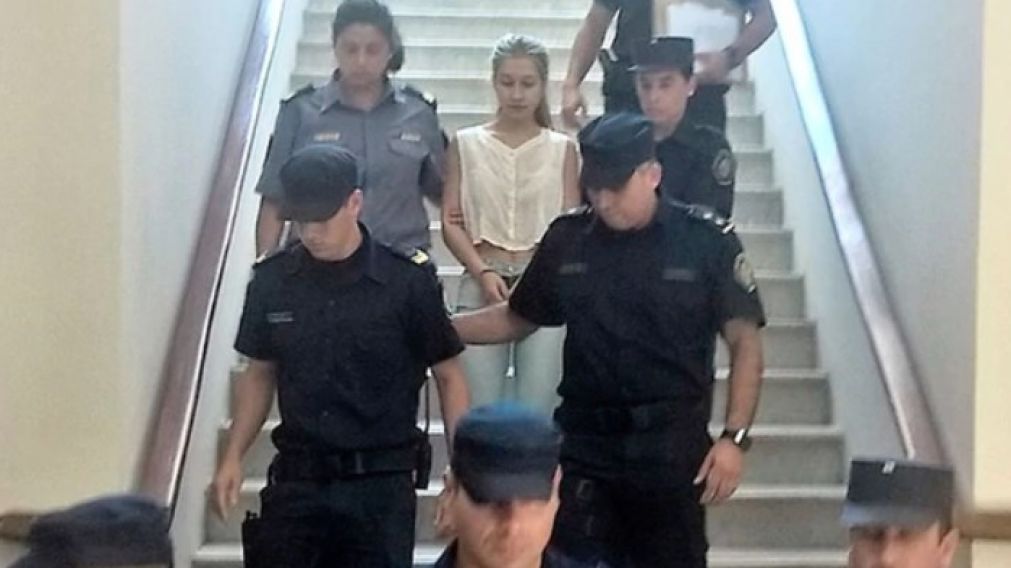Nahir, al ser trasladada a Tribunales (archivo).
