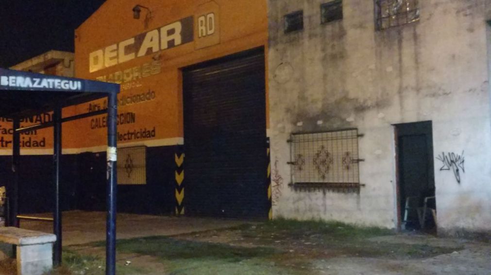 El lubricentro donde ocurrió el suceso.