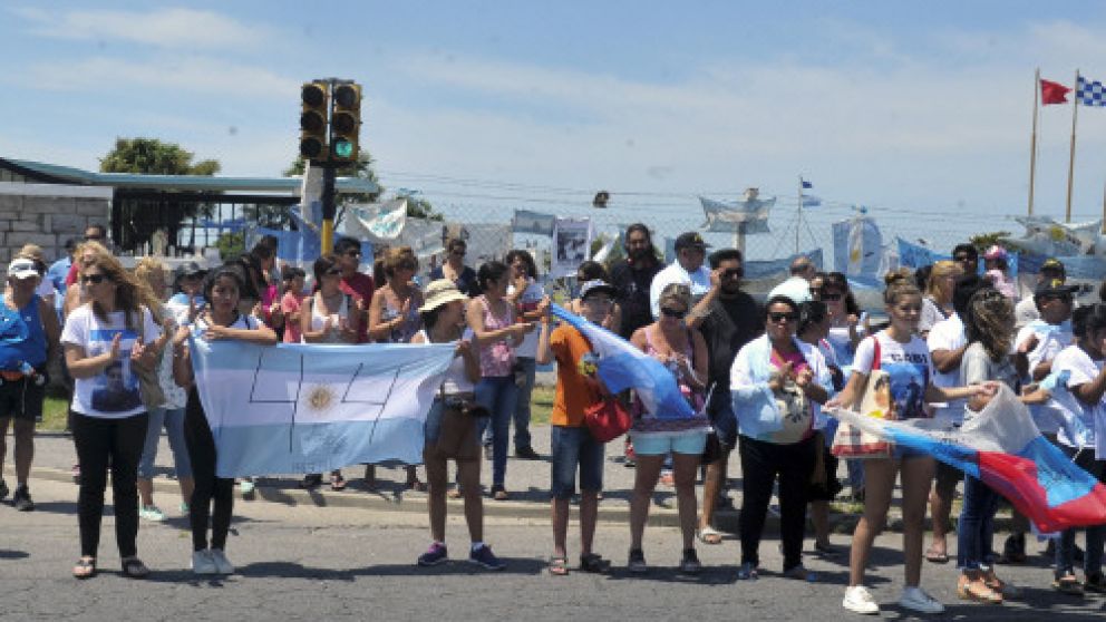 Reclamo de los familiares del ARA San Juan. (Archivo)