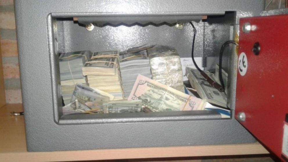 El monto sustraído por la policía.