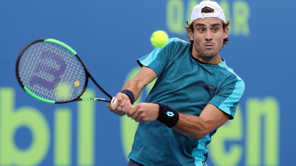 El argentino se clasificó a semifinales del ATP 250 de Doha. (AFP).