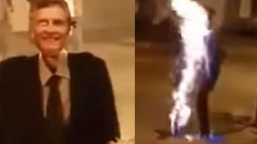 Polémica por quema de muñeco de Macri