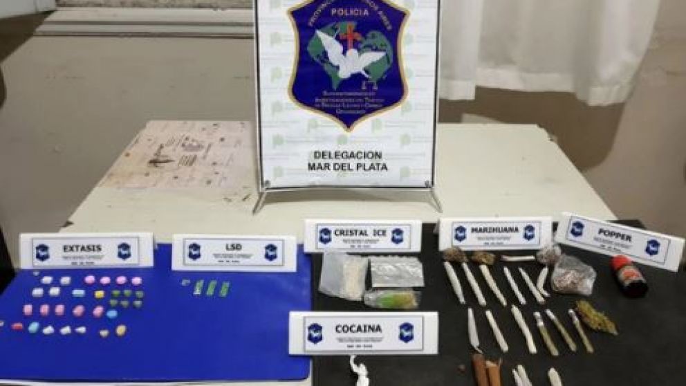 Lo incautado por la polic�a.