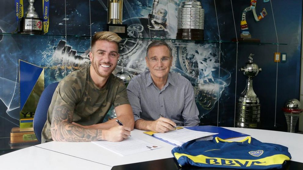 Buffarini firmó por 3 años y medio (Twitter Boca).