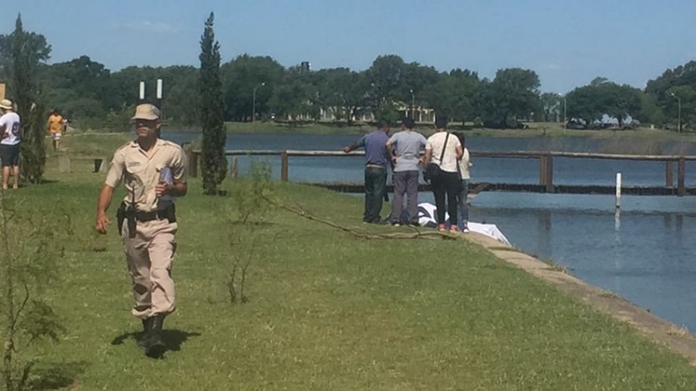 La desgracia en la Laguna de General Pico. (Captura)