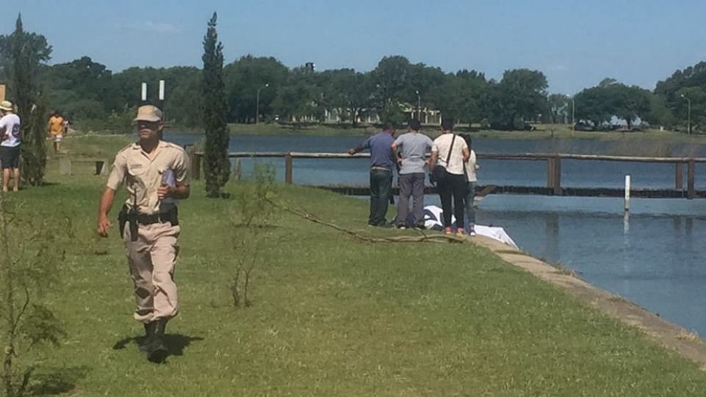 La desgracia en la Laguna de General Pico. (Captura)