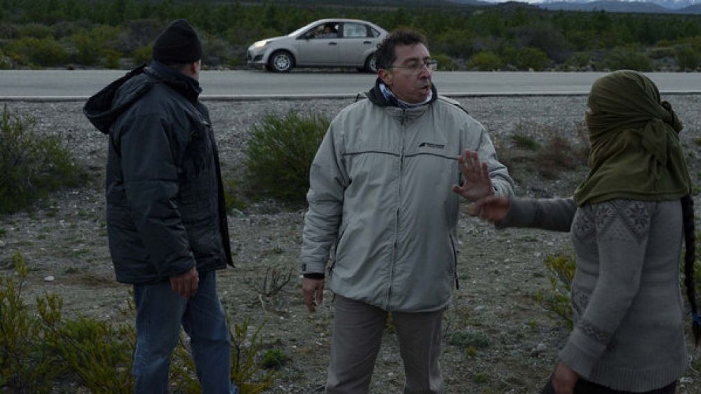 El juez Lleral, en la zona del rastrillaje (T�lam).