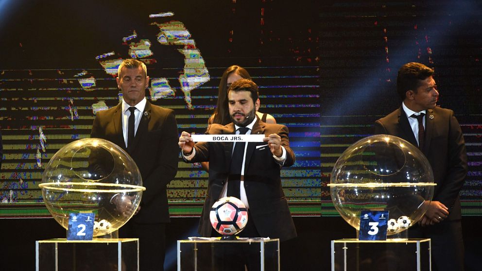 El sorteo de la Conmebol Libertadores 2018. (AFP)