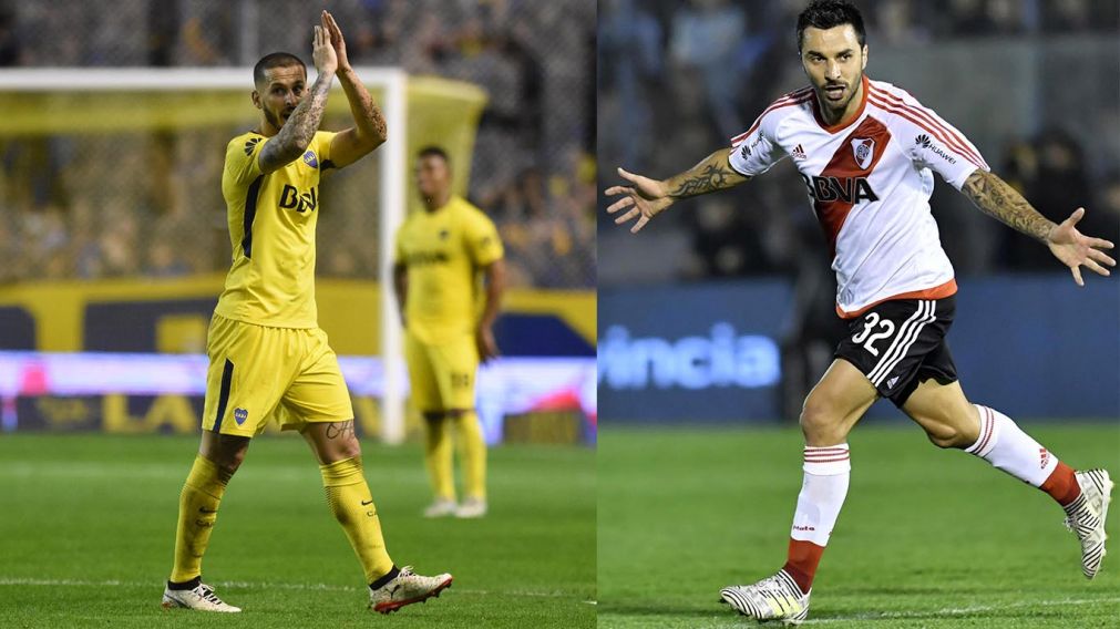 Darío Benedetto e Ignacio Scocco, goleadores de Boca y River.