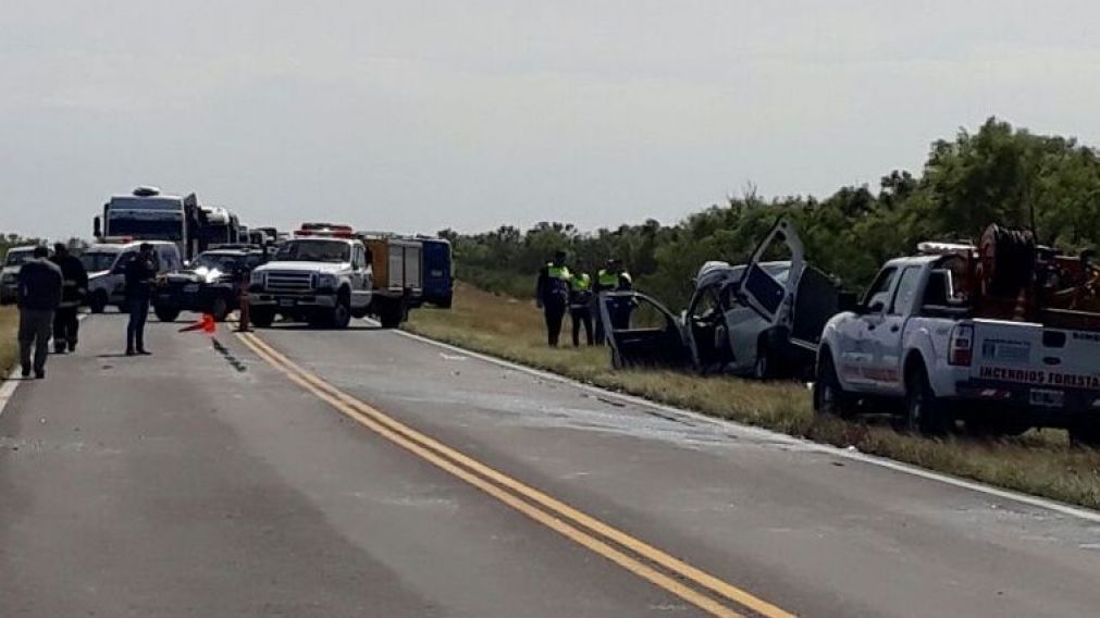 Dantesca imagen luego del accidente (Fotos cortesía Rosario 3).