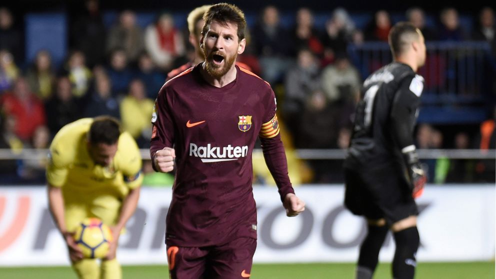 Messi marcó ante Villareal y se "comió" otro record. (AFP)