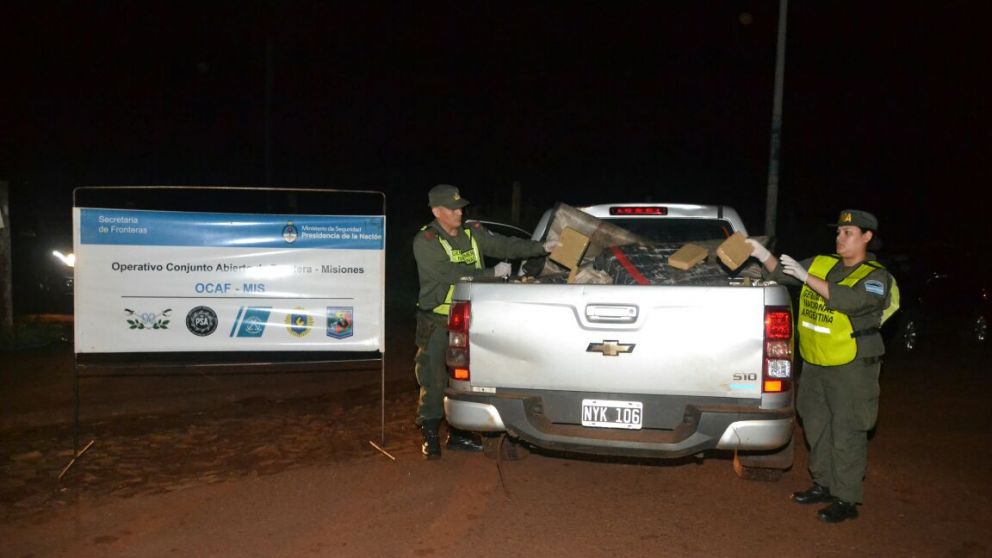 La camioneta donde se encontraron más de mil kilos de marihuana.