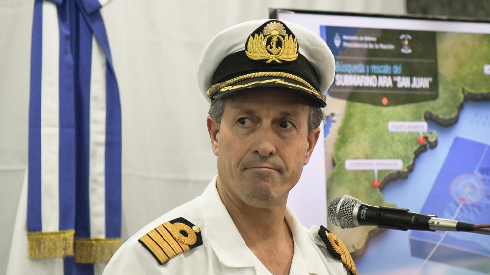 Balbi detalló la situación del rastrillaje del ARA San Juan. (AFP)