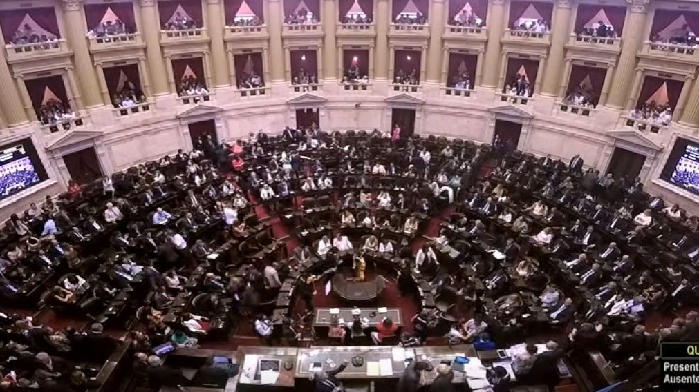 El recinto previo al juramento de los Diputados. (Honorable Cámara de Diputados de la Nación)