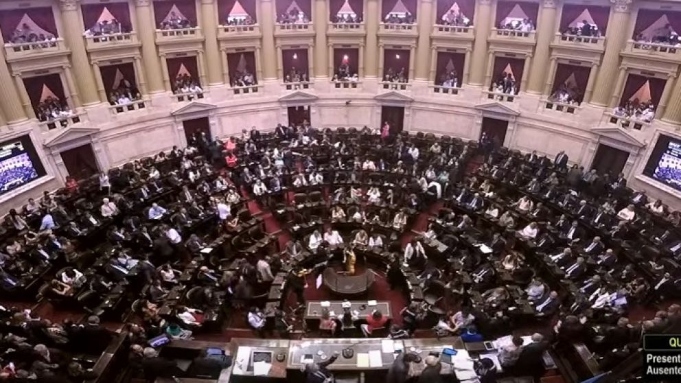El recinto previo al juramento de los Diputados. (Honorable Cámara de Diputados de la Nación)