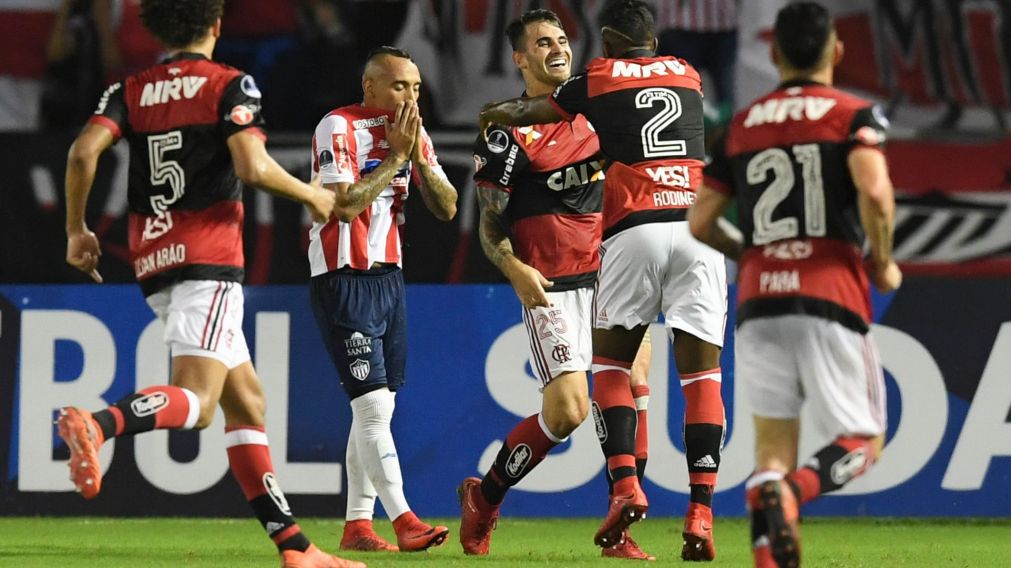 Flamengo barri� a Junior y accedi� a la final de la Sudamericana. 