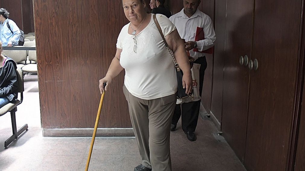 Ana Mar�a, la mam� de Melina, se mostr� conforme con el fallo (T�lam).