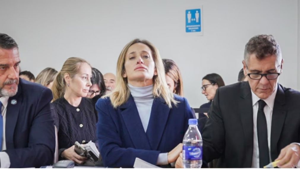 Julieta Prandi, en el juicio contra su ex esposo Claudio Contarti.