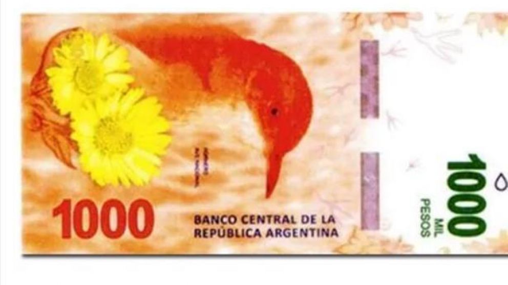 La casa de la Moneda ya imprime los billetes ilustrados con el hornero.