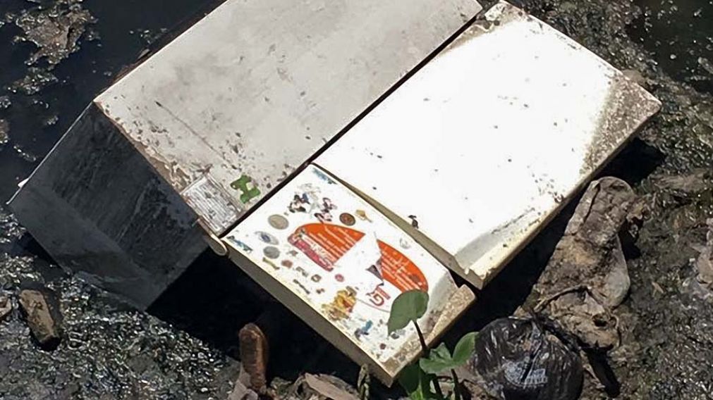 Así fue encontrado el cadáver. (Télam)