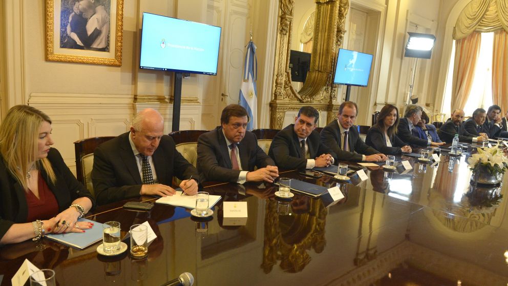 Los ministros y gobernadores llegaron a un acuerdo (Presidencia).