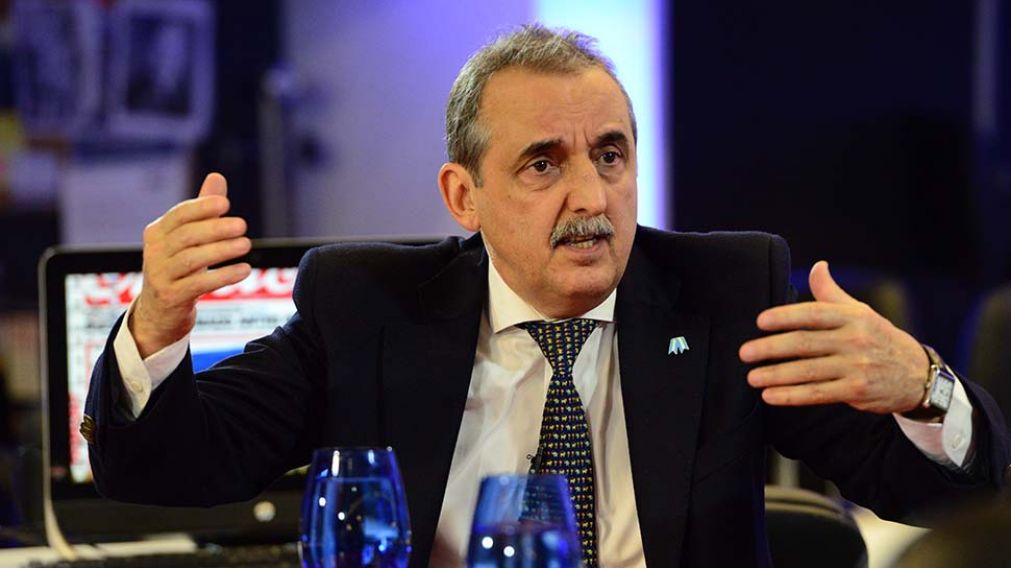 En di�logo con Chiche Gelblung. Moreno en la redacci�n del diario Cr�nica. (Adri�n Sacchero-Cr�nica)