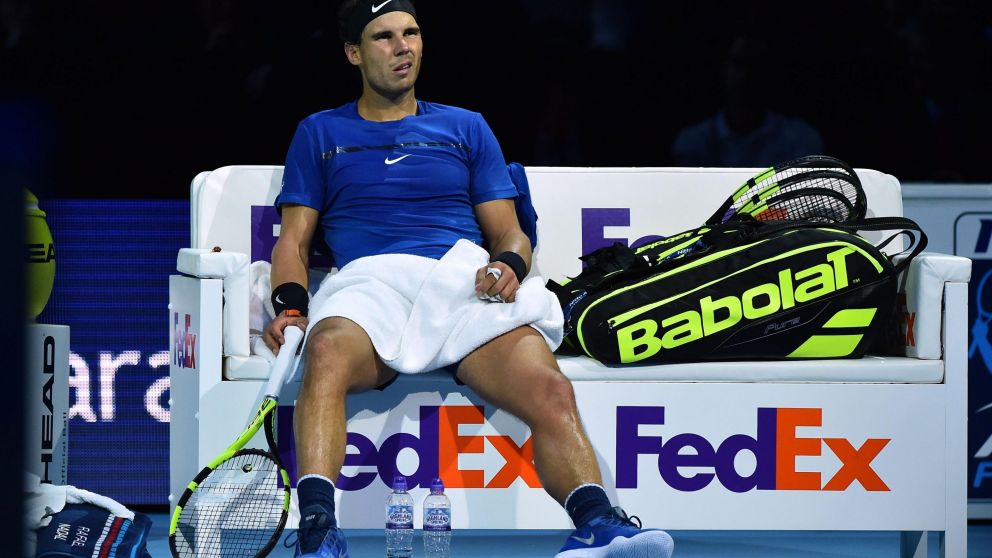 El manacorí dijo adiós al torneo de maestros (AFP).