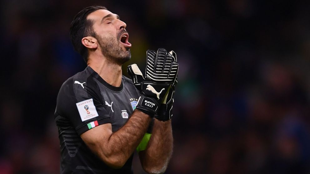 Italia empató 0-0 con Suecia y quedó afuera del Mundial (AFP).