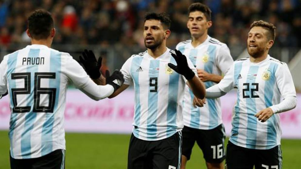 Así festejo de Agüero con Pavón