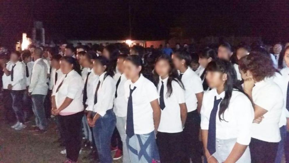 Las alumnas son de la escuela del paraje Varas Cuchuna.